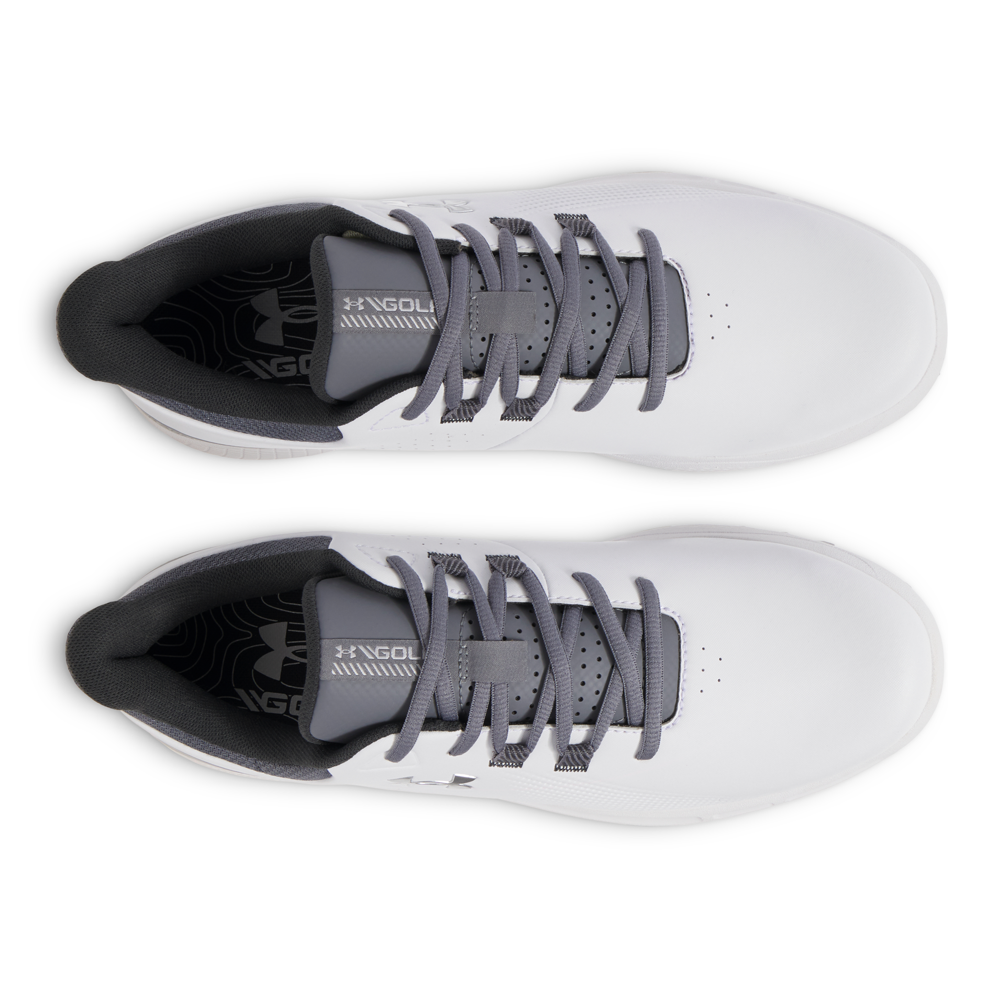 Under Armour Drive Medal Spikeless Golf Shoes - White/Titan Grey