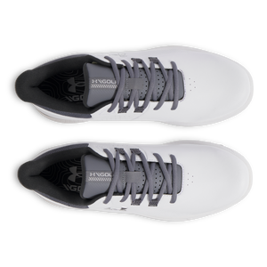 Under Armour Drive Medal Spikeless Golf Shoes - White/Titan Grey