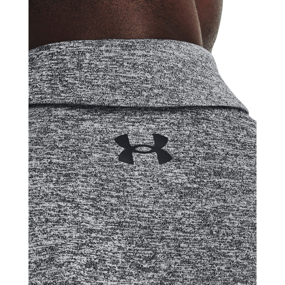Under Armour Playoff 3.0 Polo Golf Shirt - Black/White