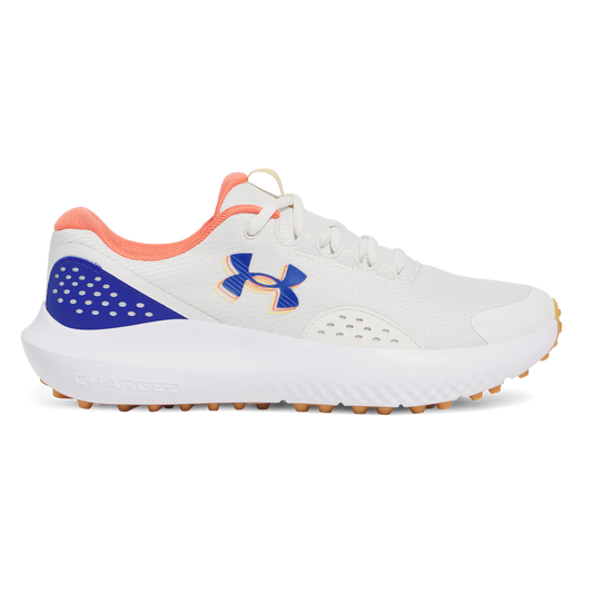Under Armour Surge Spikeless Golf Shoes - White Clay/Royalte