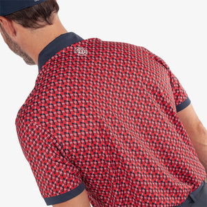 Galvin Green Maxwell Golf Shirt - Red/Nay