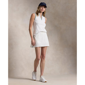 RLX Ralph Lauren Women's 15" Performance Back-Pleated Skort - Ceramic White