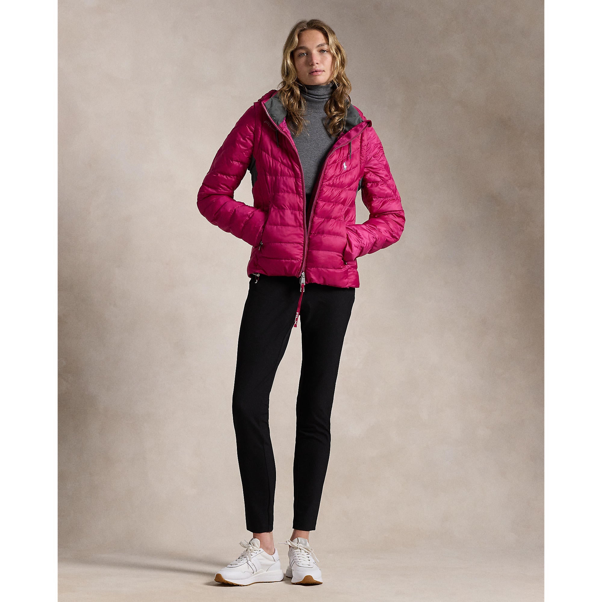 RLX Ralph Lauren Women's Basedown Quilted Full-Zip Jacket - Fuchsia Berry
