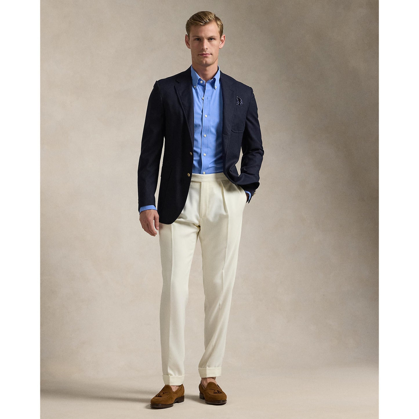 Polo Performance Ralph Lauren Classic Fit Performance Twill Shirt - Harbor Island Blue