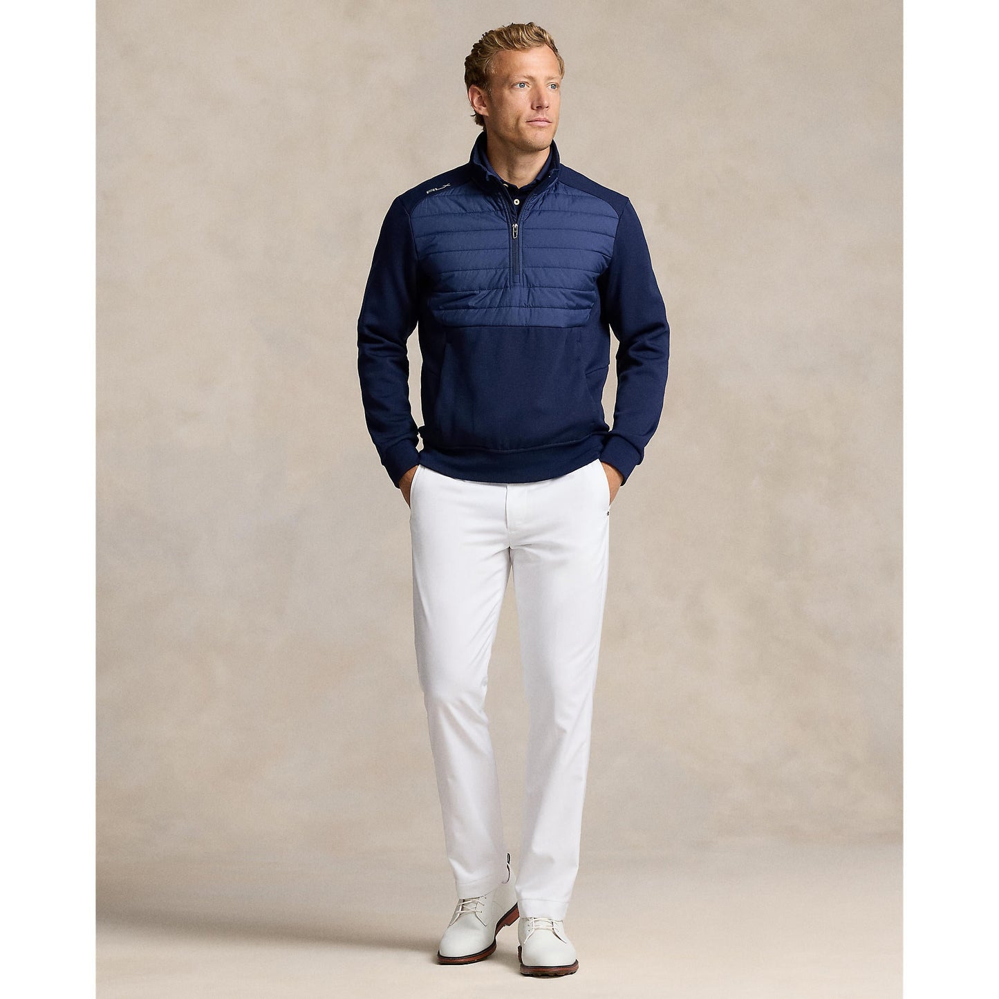 RLX Ralph Lauren Hybrid Half-Zip Golf Pullover - Refined Navy