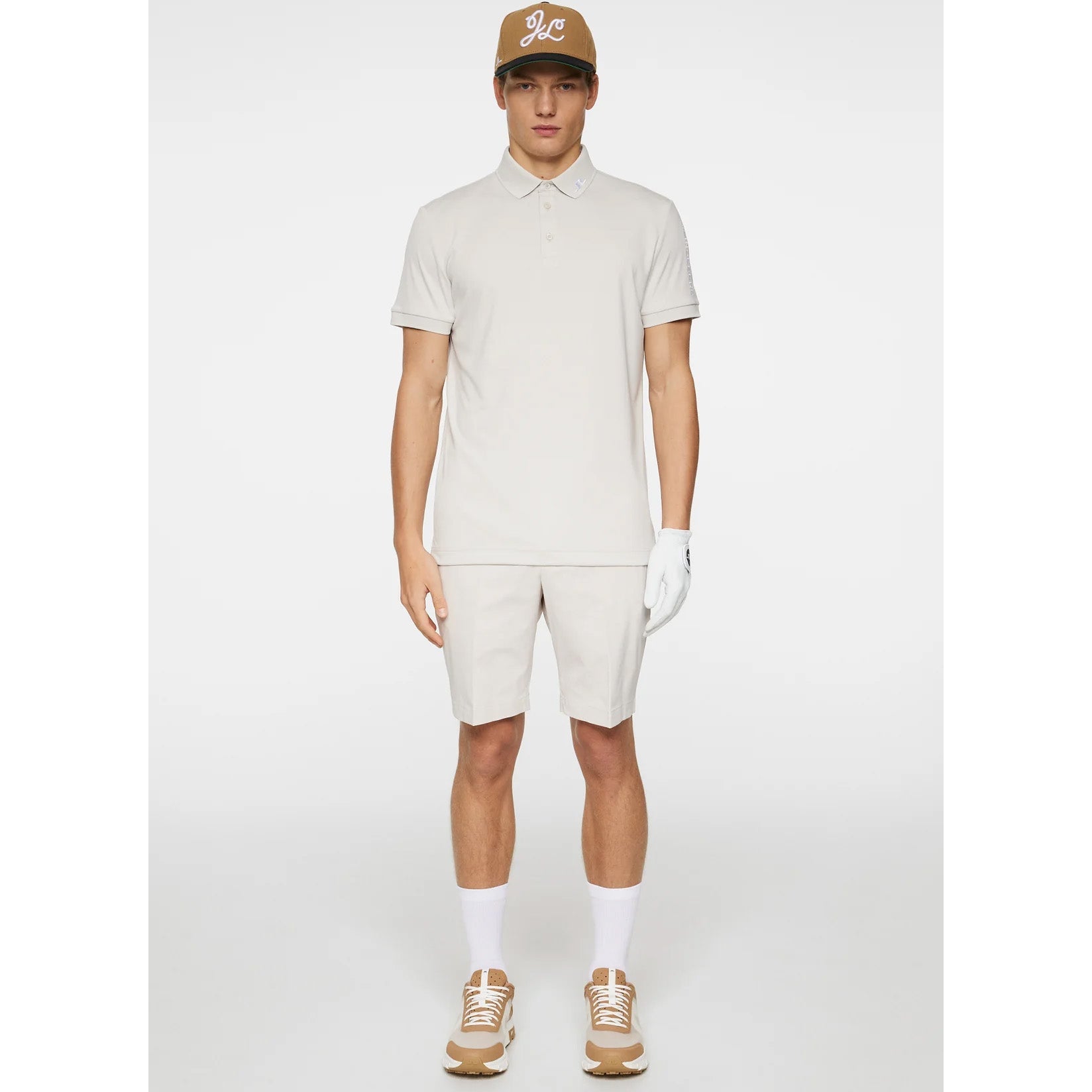 J.Lindeberg Tour Tech Polo Golf Shirt - Moonbeam