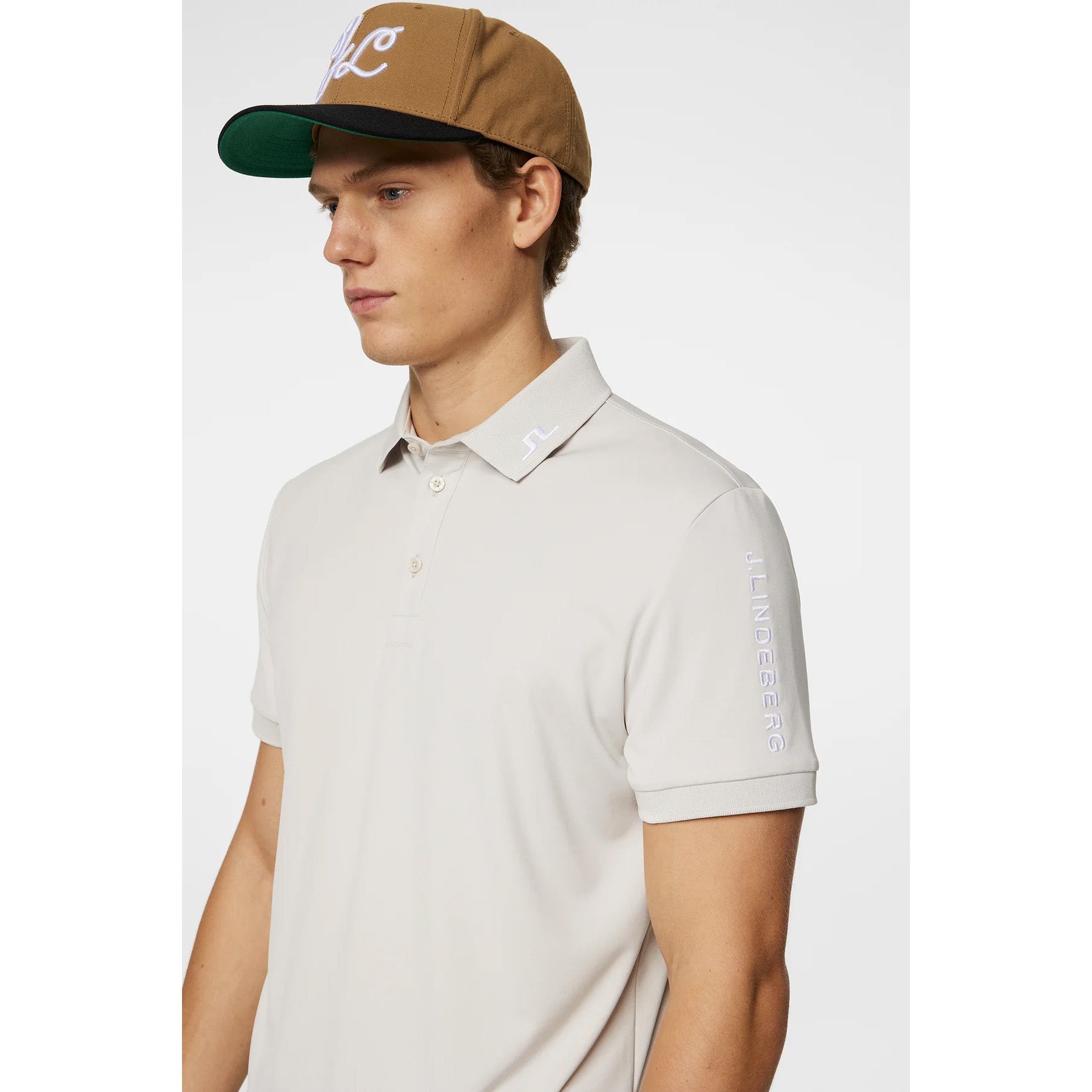 J.Lindeberg Tour Tech Polo Golf Shirt - Moonbeam