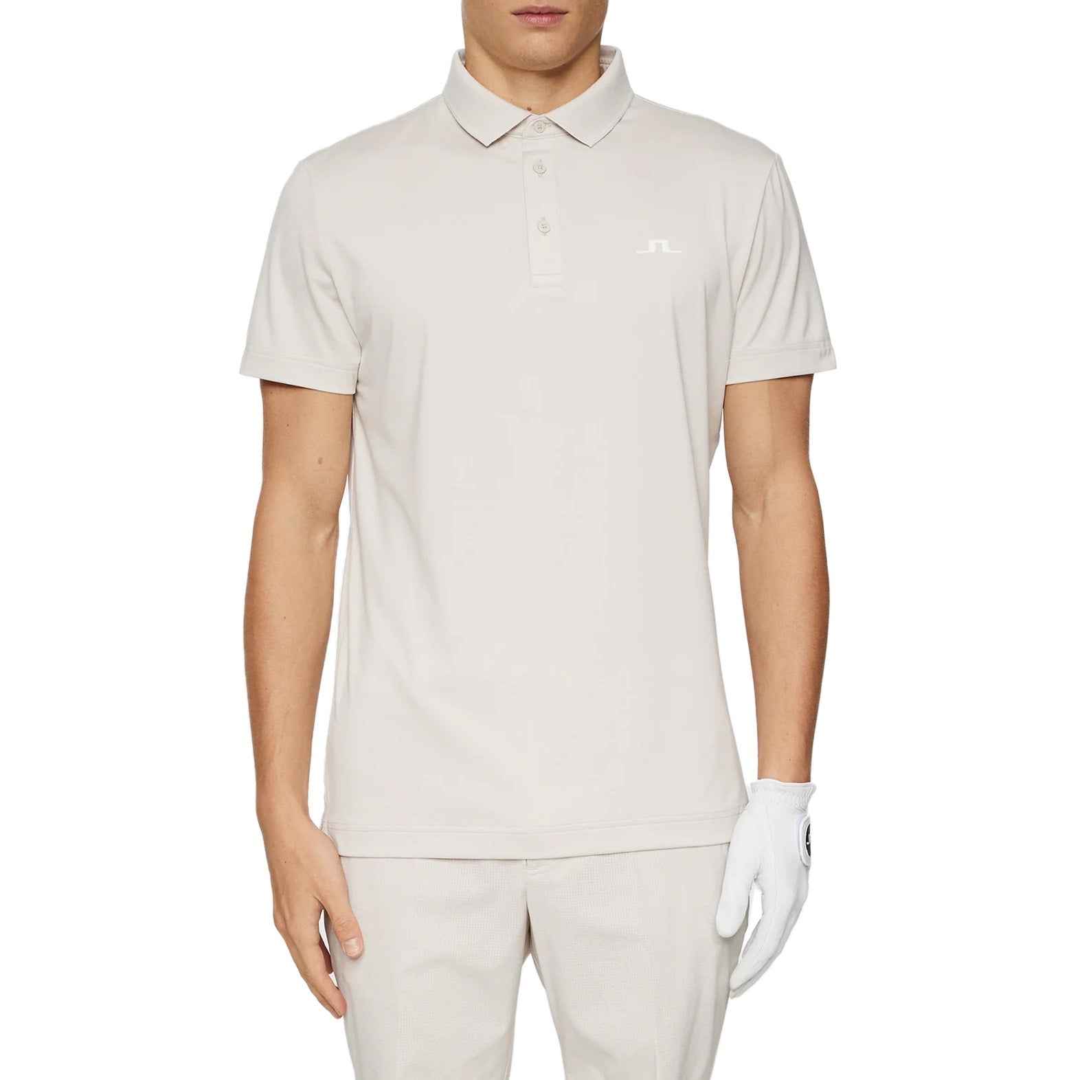 J.Lindeberg Bridge Polo Golf Shirt - Moonbeam