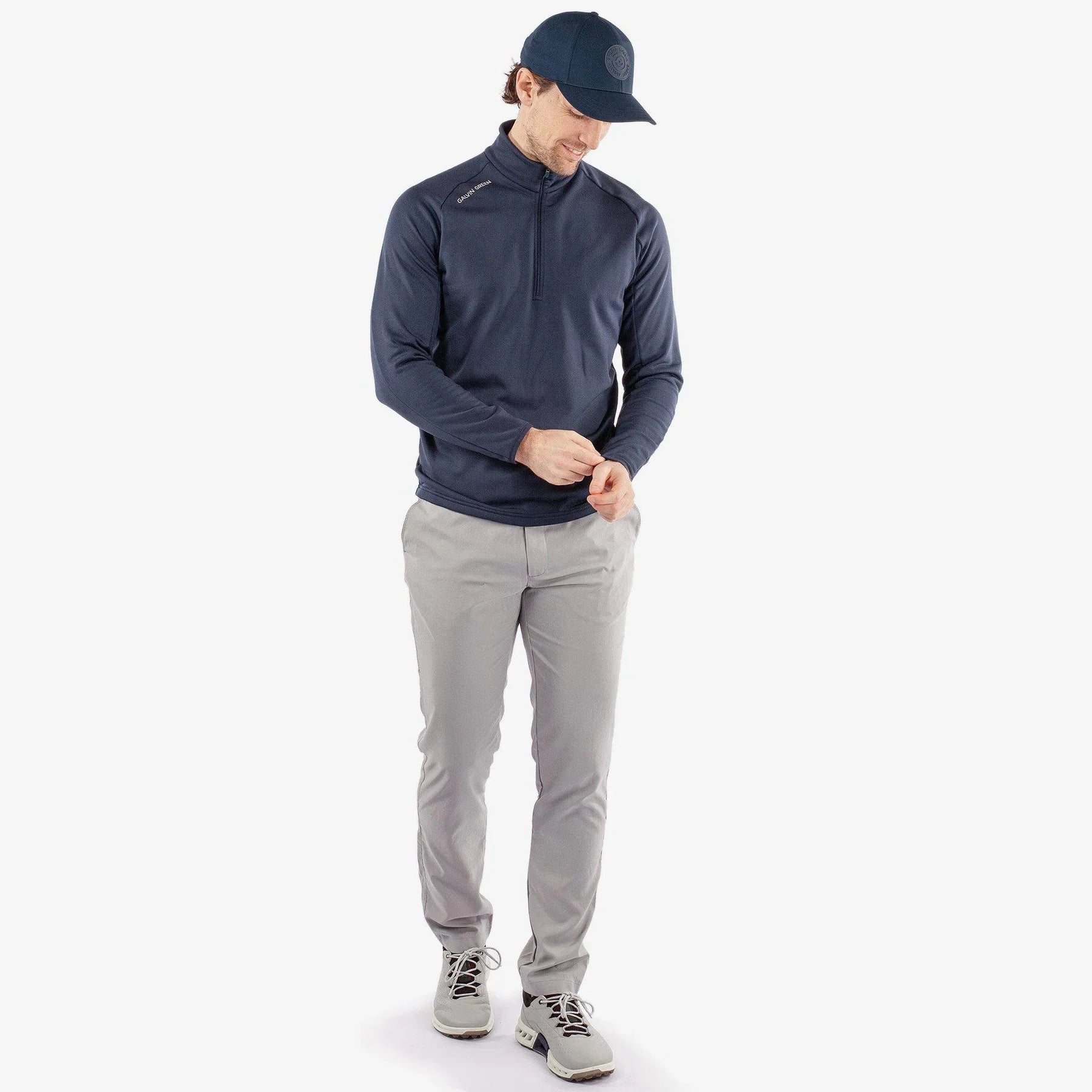 Galvin Green Drake Insulating 1/4 Zip Mid-Layer - Navy