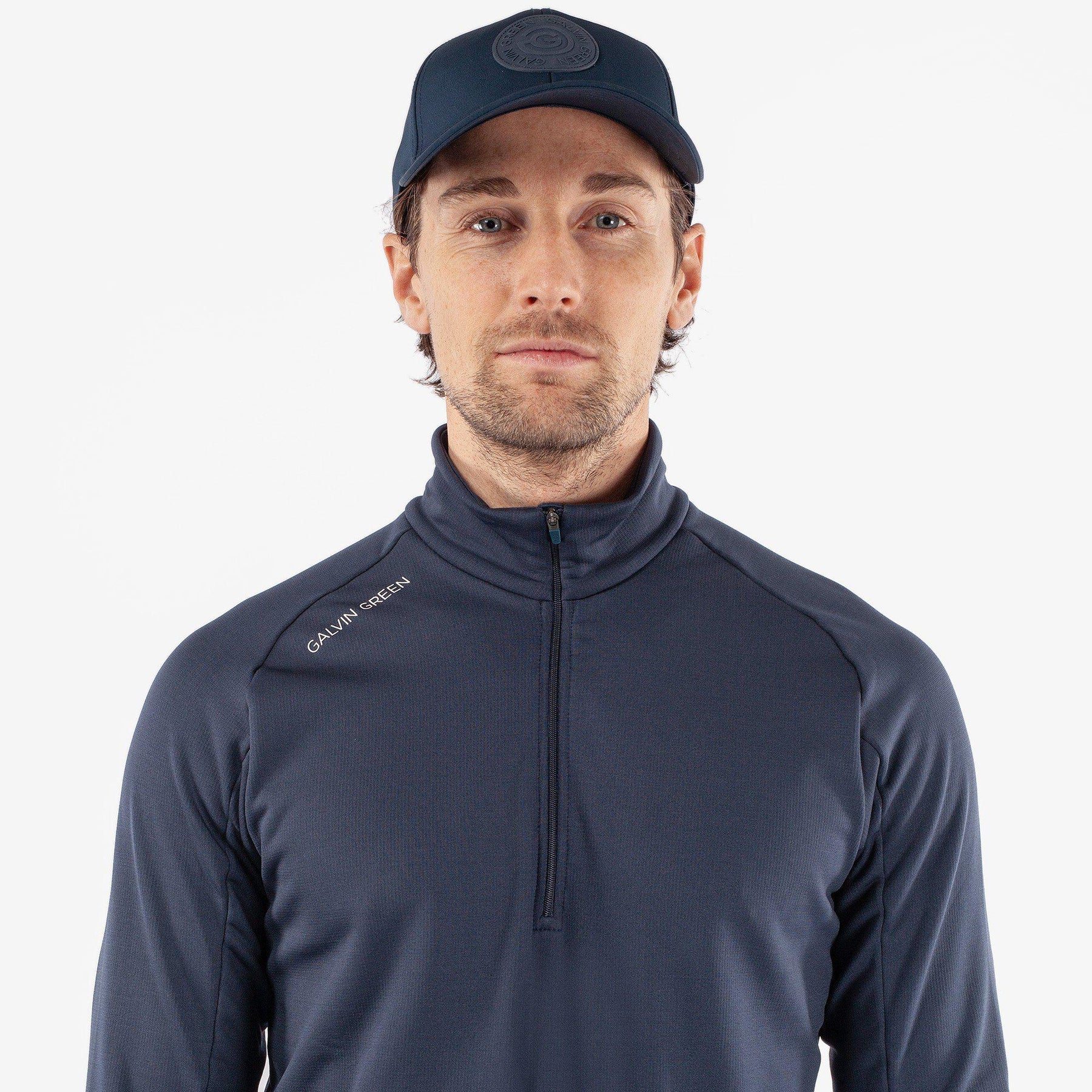 Galvin Green Drake Insulating 1/4 Zip Mid-Layer - Navy