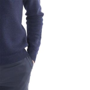 Galvin Green Chester Merino 1/4 Golf Sweater - Navy Melange