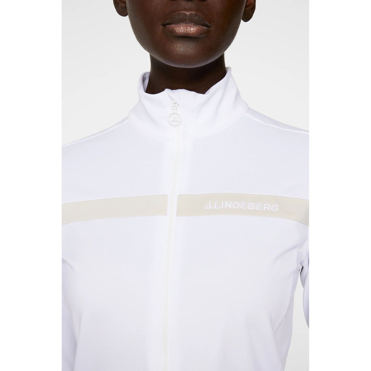 J.Lindeberg Women's Janice Golf Mid-Layer - White
