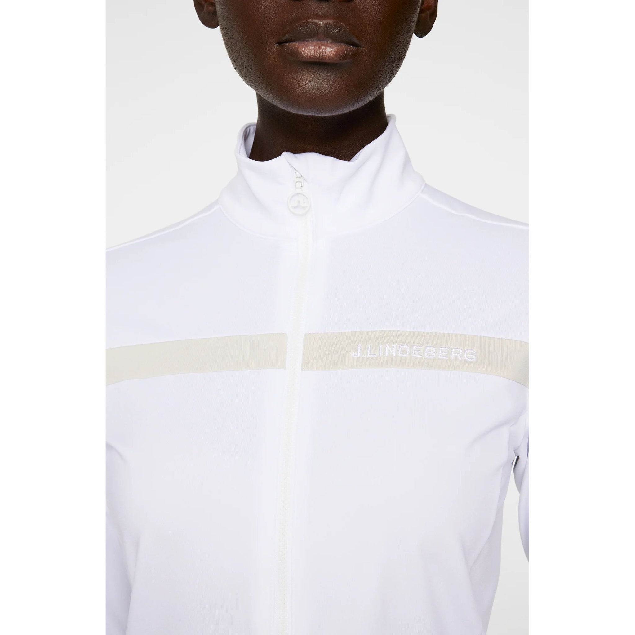 J.Lindeberg Women's Janice Golf Mid-Layer - White