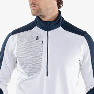 Galvin Green Dave Insulating 1/4 Zip Mid-Layer - White/Navy