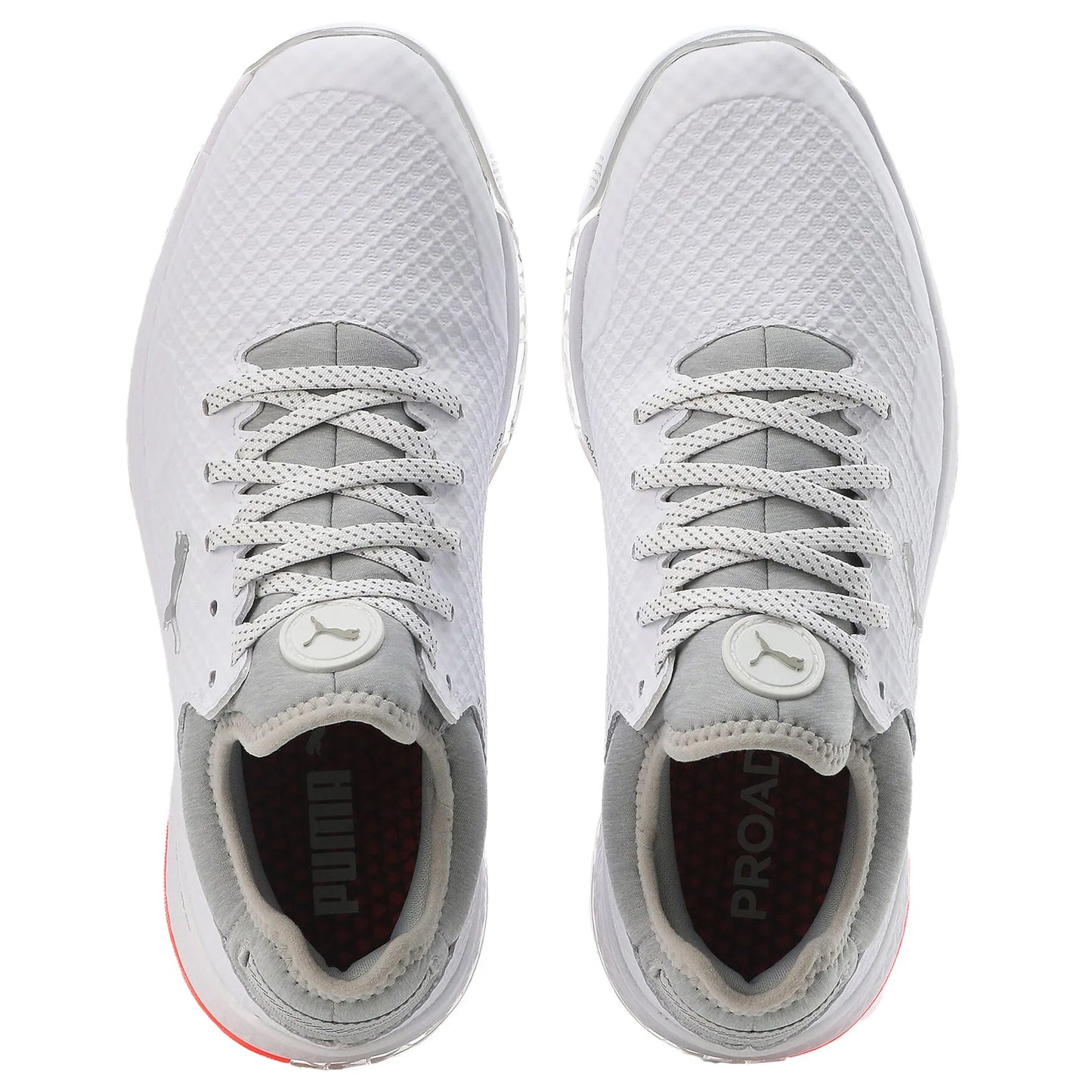 Puma PROADAPT Alphacat Spikeless Wide Golf Shoes - Puma White/High Rise