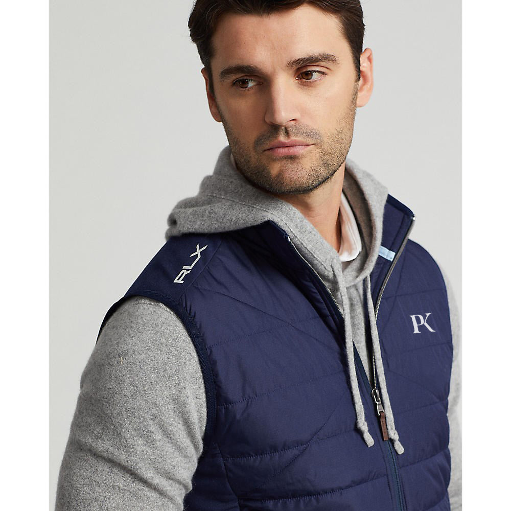 RLX Ralph Lauren Cool Wool Full Zip Vest - French Navy