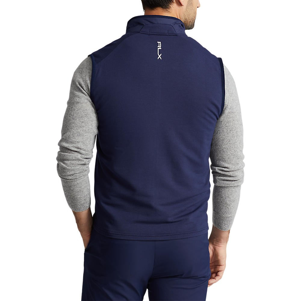 RLX Ralph Lauren Cool Wool Full Zip Vest - French Navy