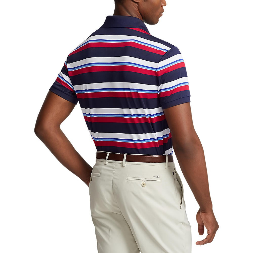 RLX Ralph Lauren Performance Pique Polo - French Navy Multi