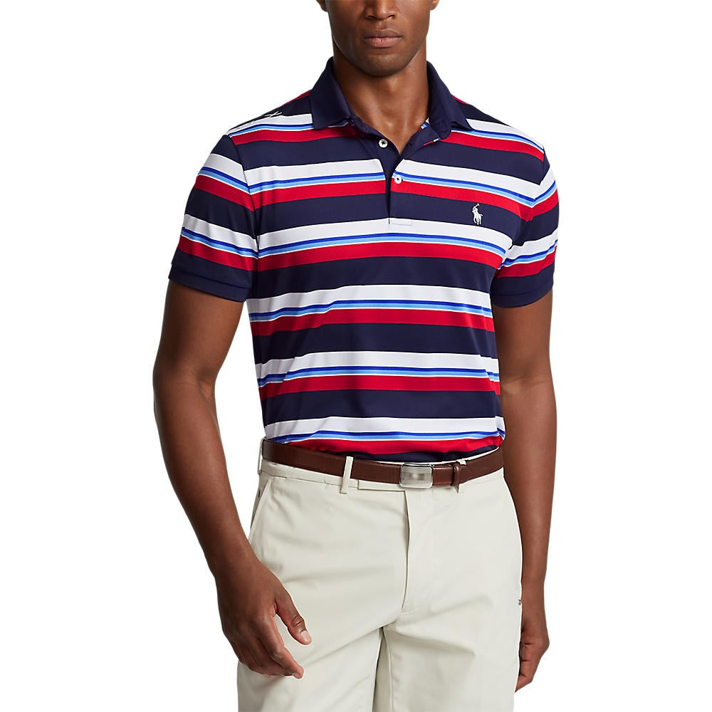 RLX Ralph Lauren Performance Pique Polo - French Navy Multi