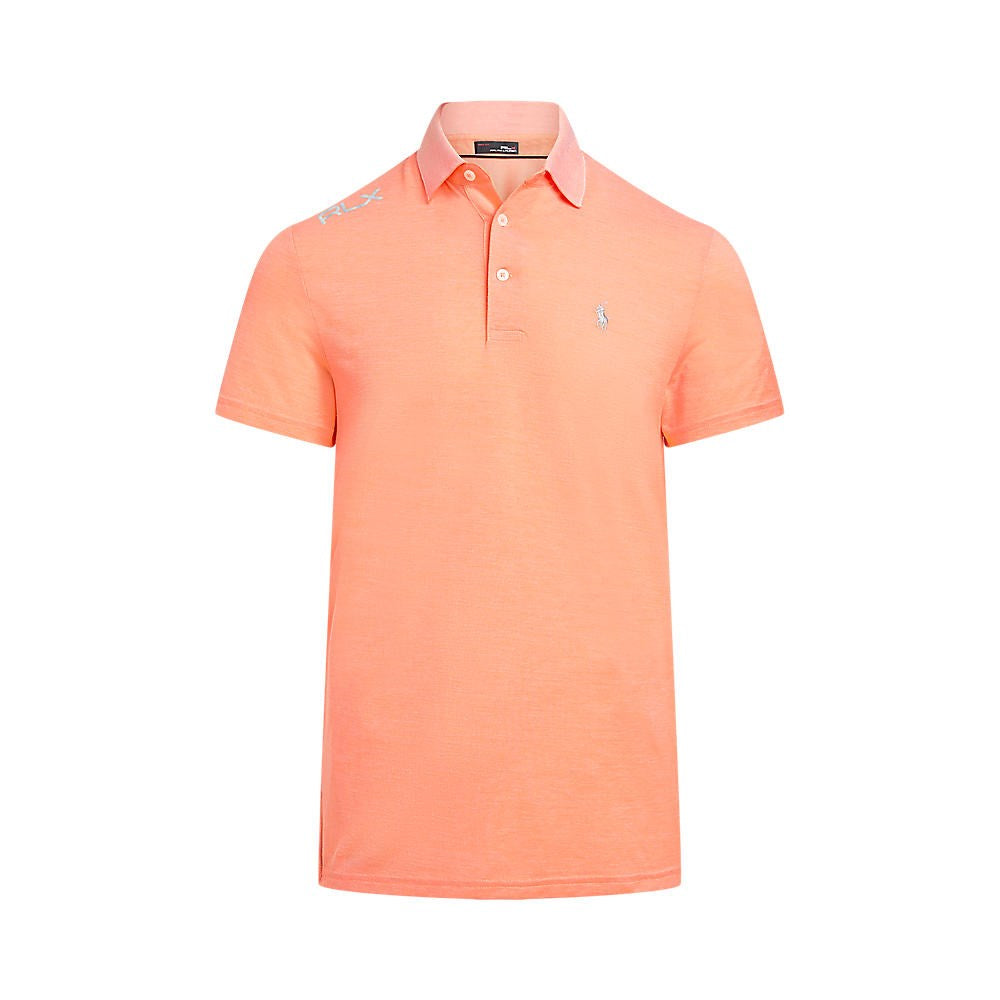 RLX Ralph Lauren Tour Pique Polo Shirt - Classic Peach/White