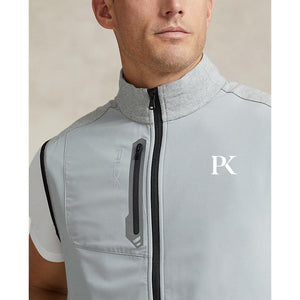 RLX Ralph Lauren Tech Terry Golf Vest - Steel Heather/Polo Black