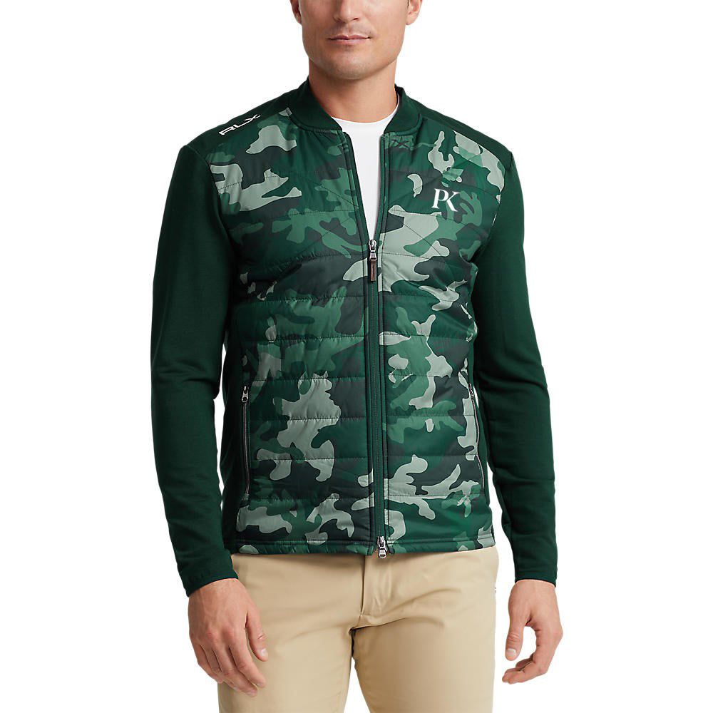 RLX Ralph Lauren Cool Wool Full Zip Jacket - Hunt Club Green Camo