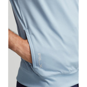 RLX Ralph Lauren Lux Perf Jersey 1/4 Zip Vest - Vessel Blue