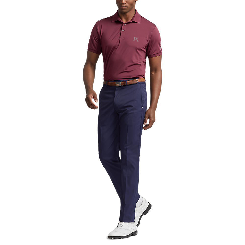 RLX Ralph Lauren Solid Airflow Performance Polo - Harvard Wine