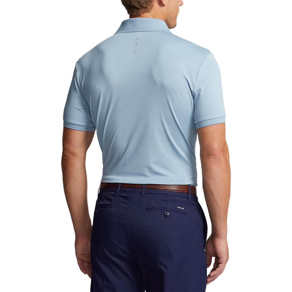 RLX Ralph Lauren Solid Airflow Performance Polo - Vessel Blue