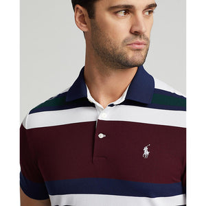 RLX Ralph Lauren Performance Pique Polo - Harvard Wine/Navy Multi
