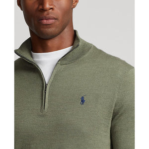 Polo Performance Ralph Lauren 1/4 Zip Knit - Shamrock Heather