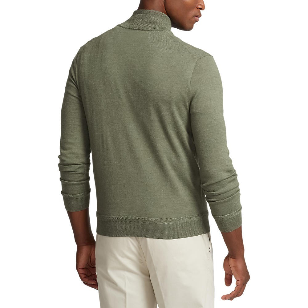 Polo Performance Ralph Lauren 1/4 Zip Knit - Shamrock Heather