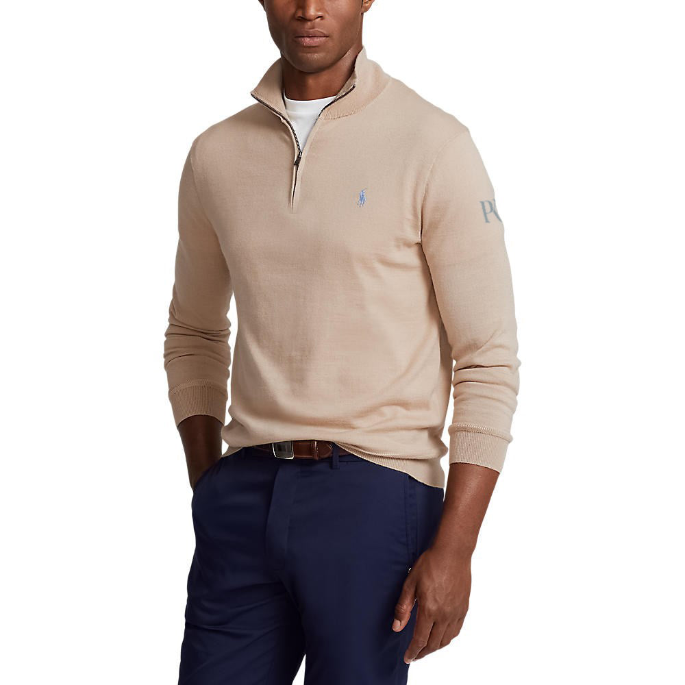 Polo Performance Ralph Lauren 1/4 Zip Knit - Basic Sand