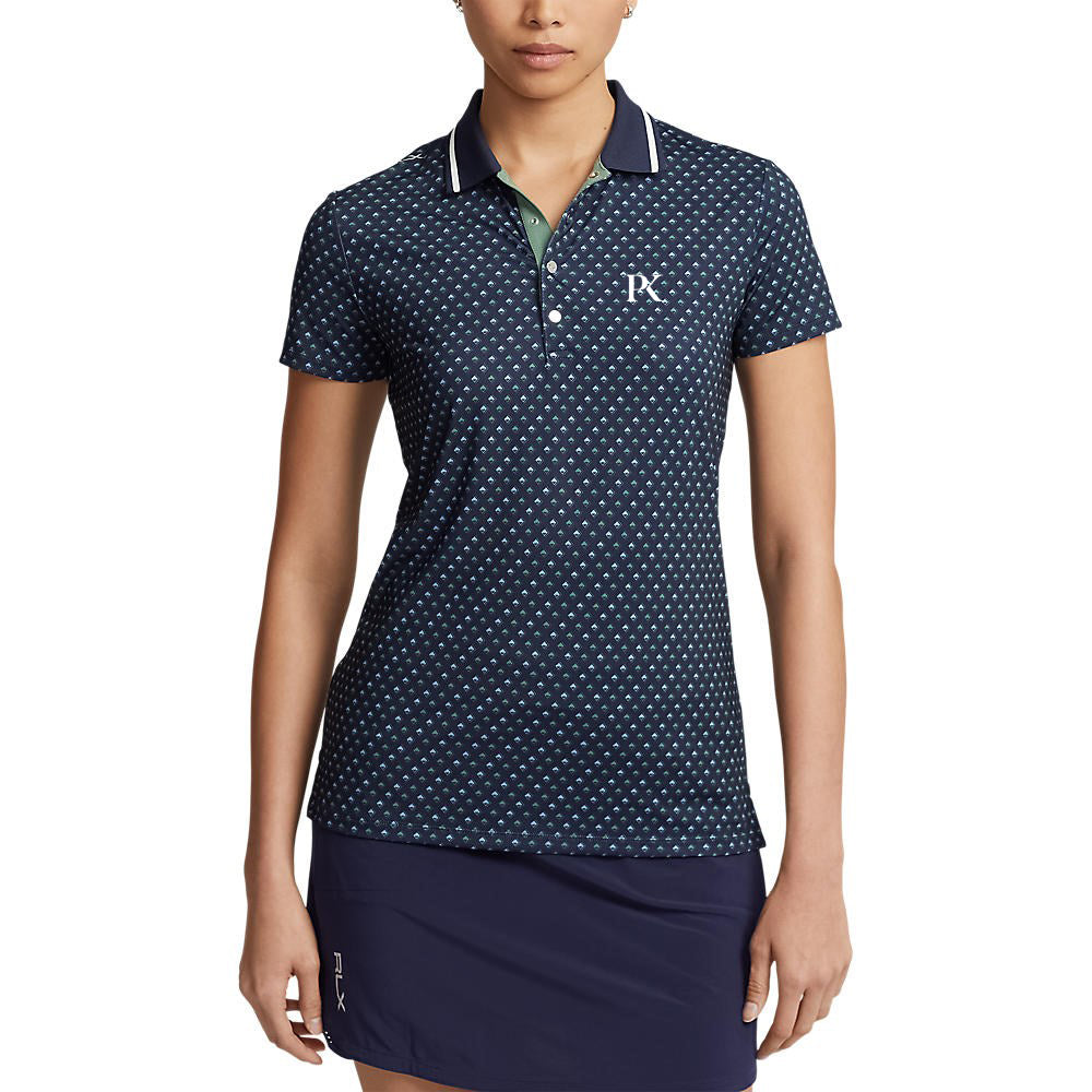 RLX Ralph Lauren Women's Printed Airflow Golf Polo Shirt - Sport Diamond