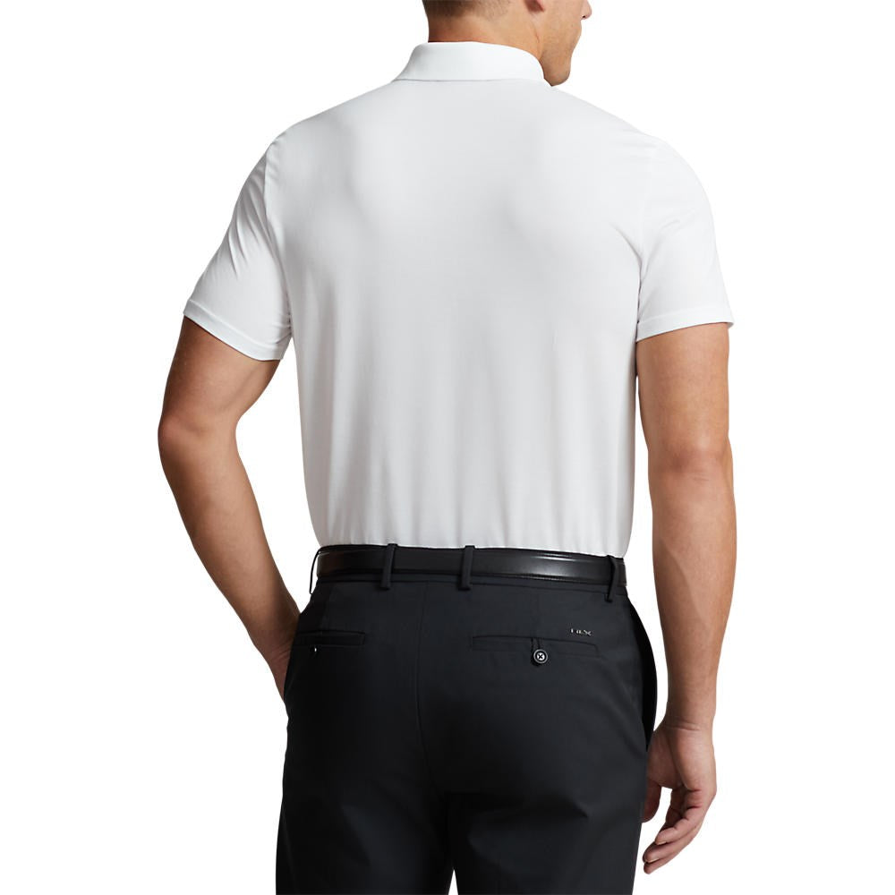 RLX Ralph Lauren Tour Pique Golf Polo Shirt - Pure White