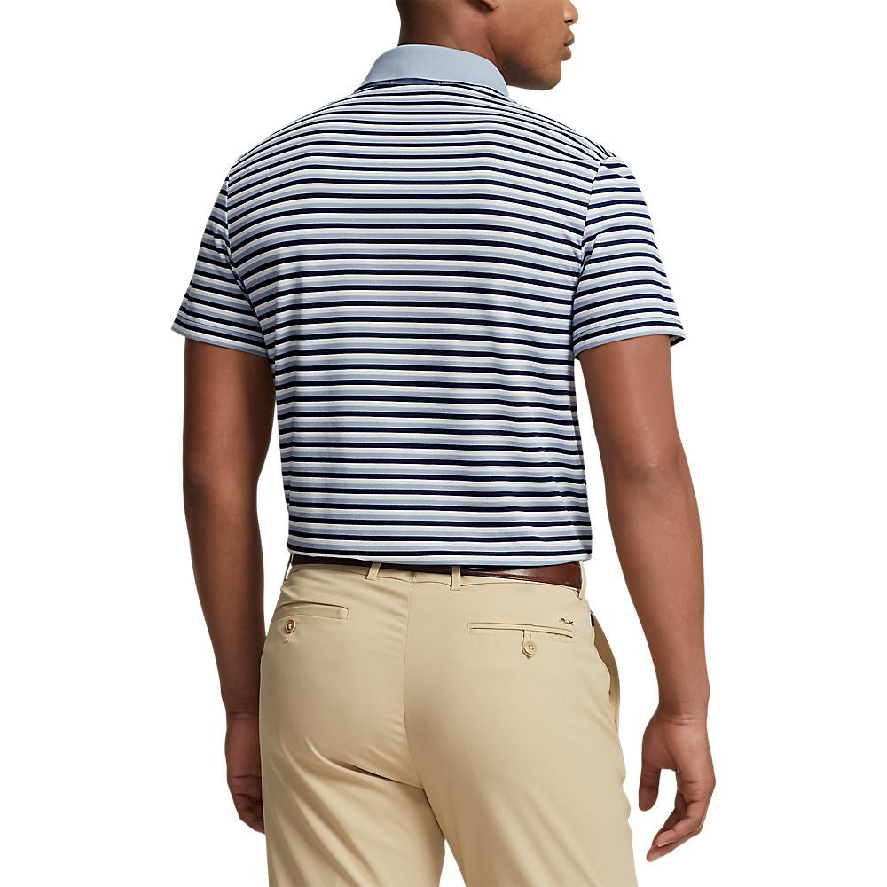 RLX Ralph Lauren Tour Pique Polo - Vessel Blue Multi