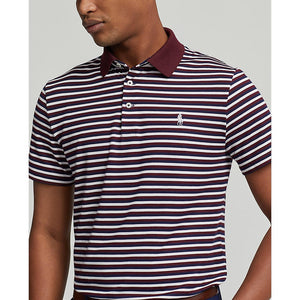 RLX Ralph Lauren Tour Pique Polo - Harvard Wine/Navy Multi