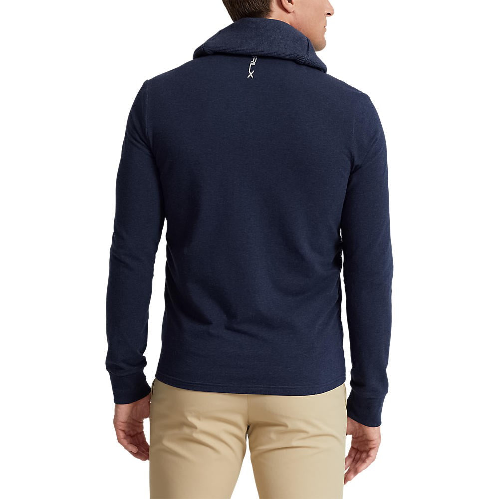 Polo Performance Ralph Lauren Full Zip Fine Gauge Terry Cardigan - Medieval Blue Heather