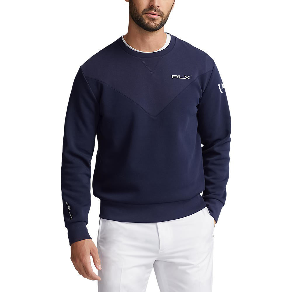 RLX Ralph Lauren Double Knit Long Sleeve Pullover - French Navy