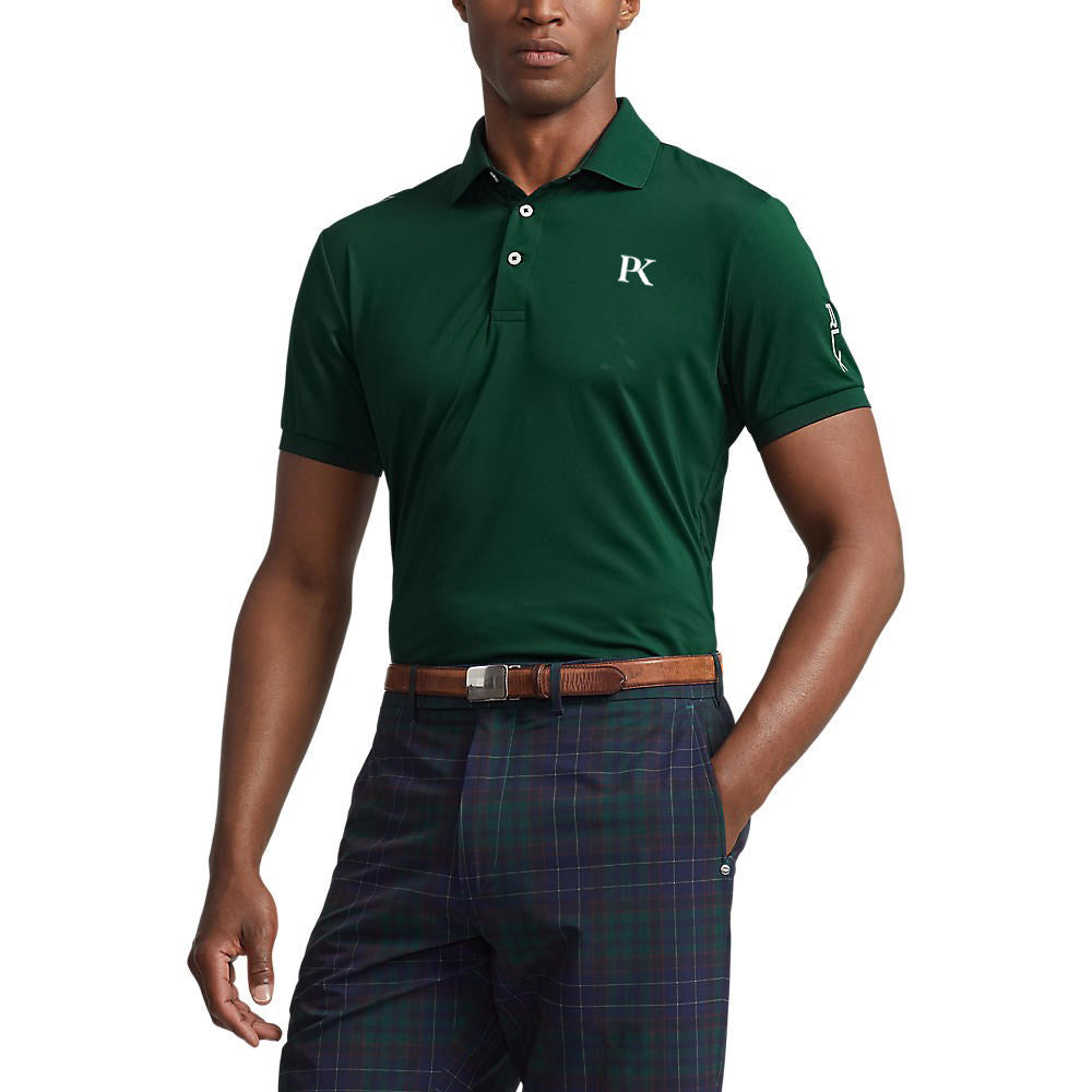 RLX Ralph Lauren Solid Airflow Performance Polo - Hunt Club Green
