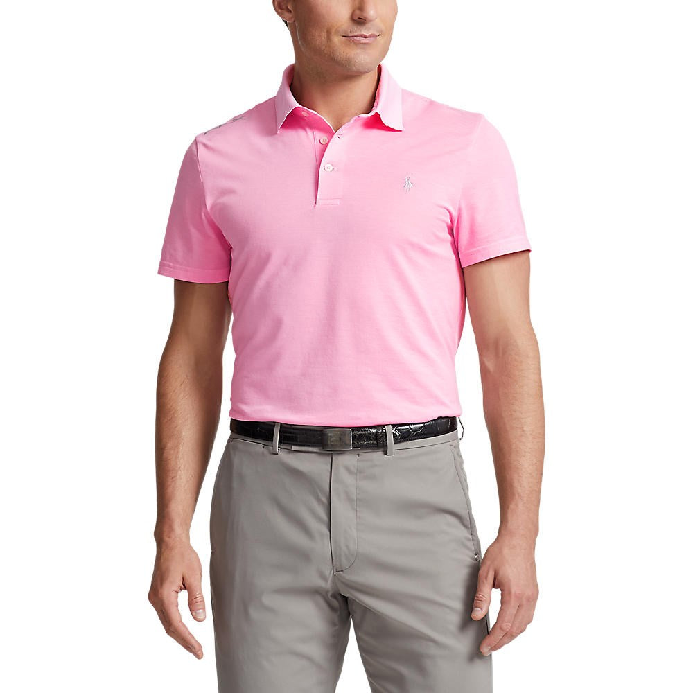 Polo Performance Ralph Lauren Tour Pique Golf Polo Shirt - Pink Flamingo