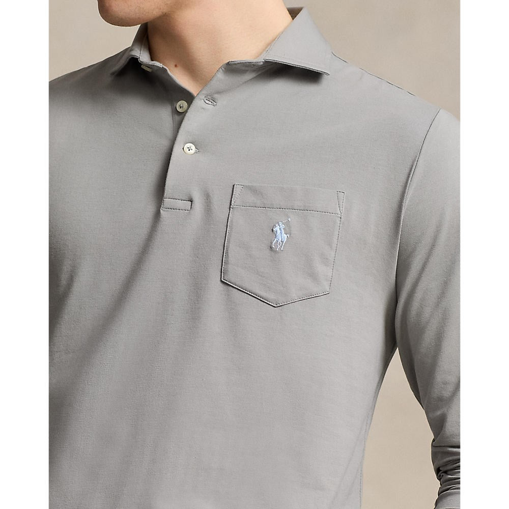 Polo Performance Ralph Lauren Stretch Lisle Golf Shirt - Peak Grey