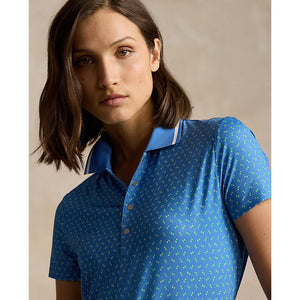 RLX Ralph Lauren Women's Printed Airflow Golf Polo Shirt - Mini Floral Deco