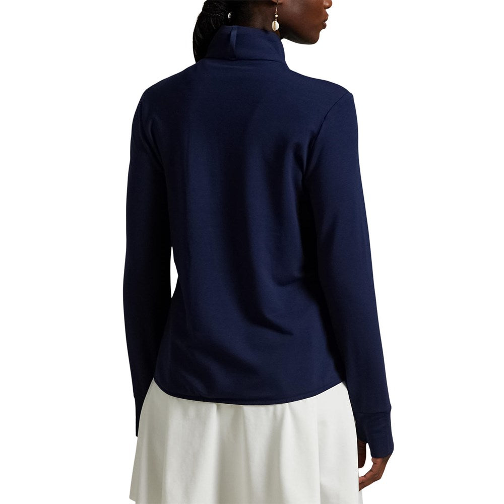 RLX Ralph Lauren Women's Cool Wool Hybrid Performance Full-Zip Jacket - Refinded Navy