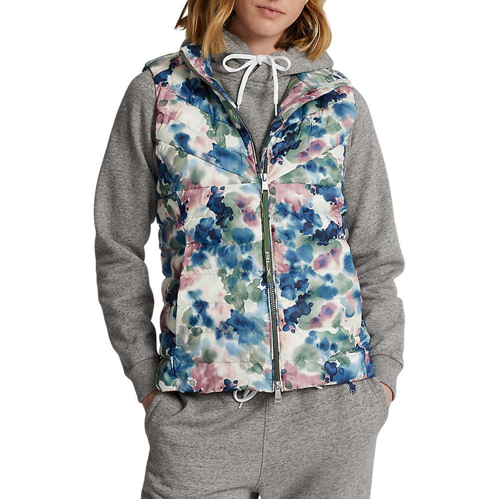 RLX Ralph Lauren Women's Reverse Printed Insulated Vest - Watercolour