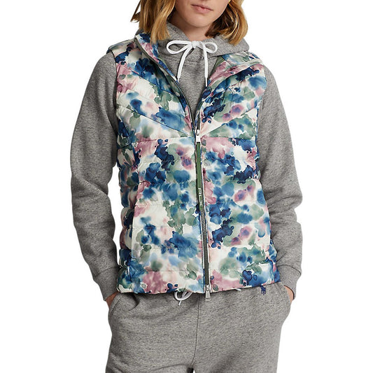 RLX Ralph Lauren Women's Reverse Printed Insulated Vest - Watercolour