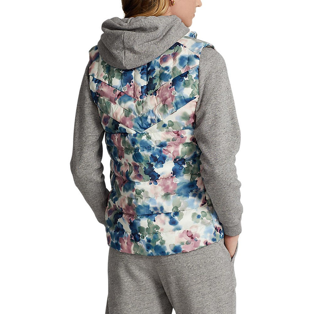 RLX Ralph Lauren Women's Reverse Printed Insulated Vest - Watercolour