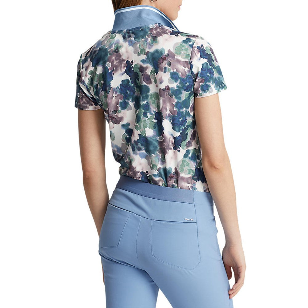 RLX Ralph Lauren Women's Printed Airflow Performance Golf Shirt - Artist Abstract Camo