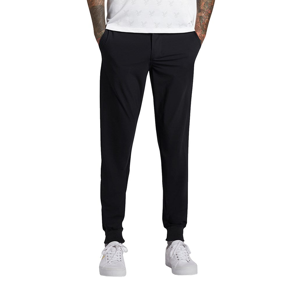 Lyle & Scott Airlight Cuffed Jogger Golf Trousers - Jet Black