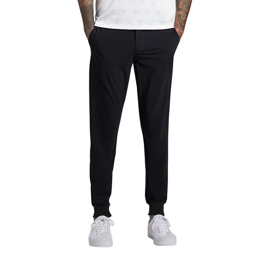 Lyle & Scott Airlight Cuffed Jogger Golf Trousers - Jet Black